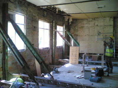 Propping inside Function Room 2
